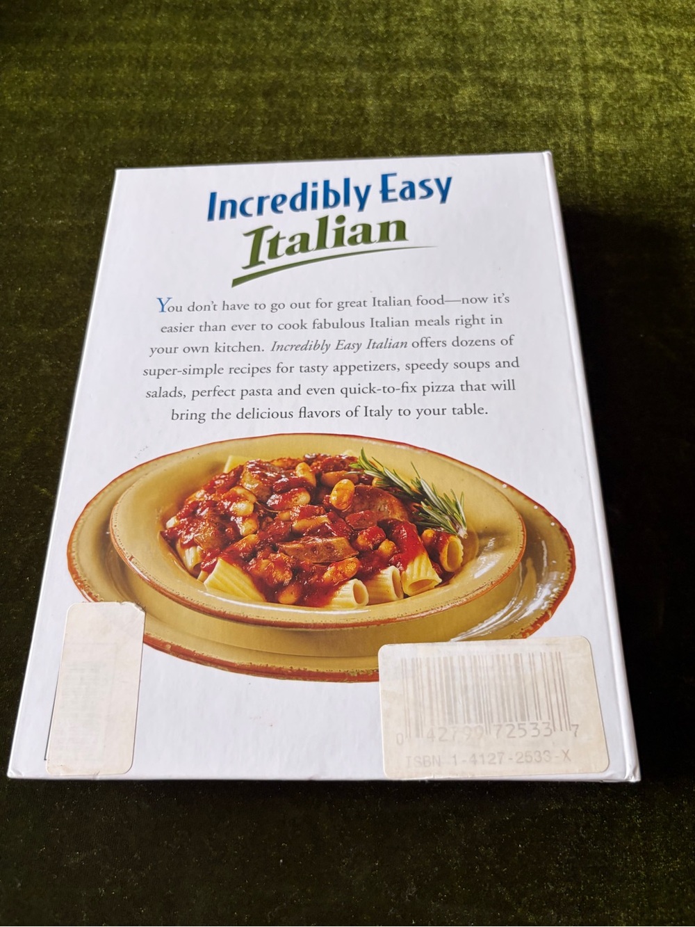 Incredibly Easy Italian Cookbook by - Green Cover - Picture 2 of 3